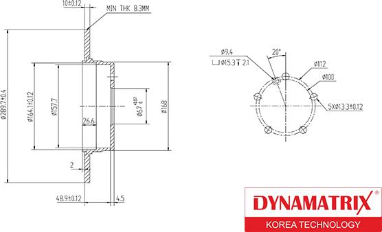 Dynamatrix DBD963 - Brake Disc autospares.lv