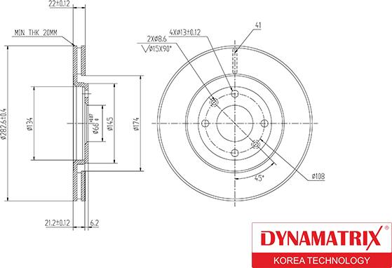 Dynamatrix DBD489 - Brake Disc autospares.lv