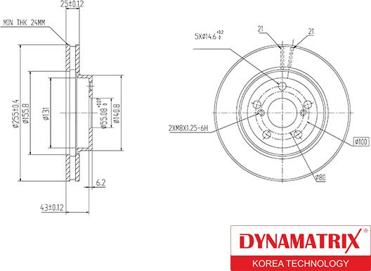 Dynamatrix DBD620 - Brake Disc autospares.lv