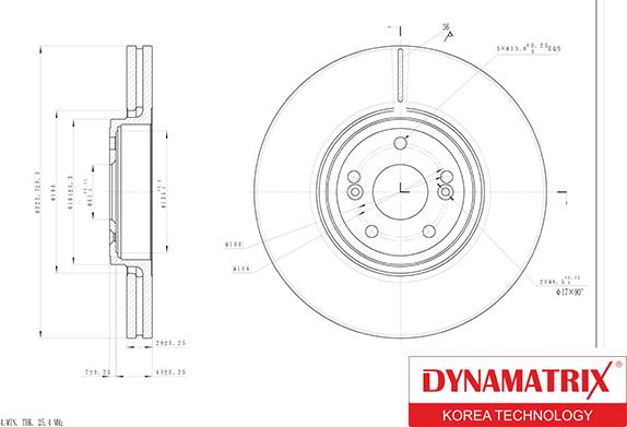 Dynamatrix DBD1405 - Brake Disc autospares.lv