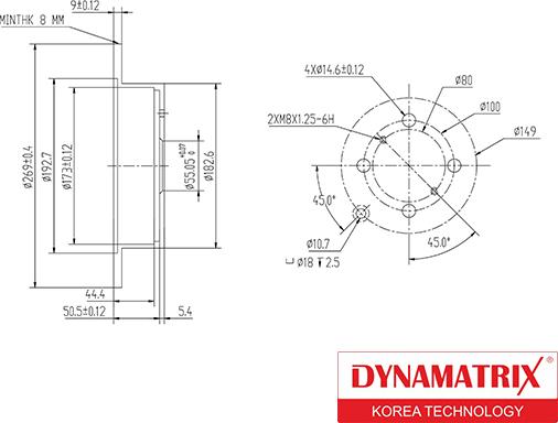 Dynamatrix DBD1417 - Brake Disc autospares.lv