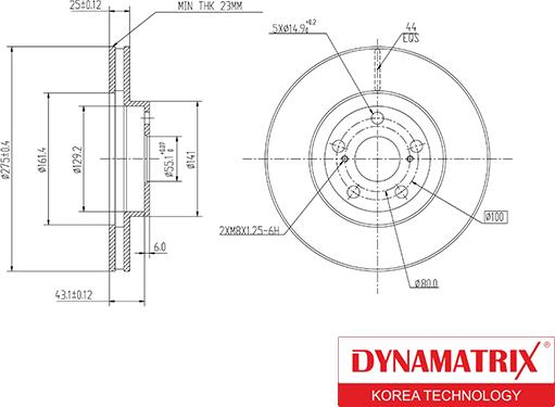 Dynamatrix DBD1484 - Brake Disc autospares.lv