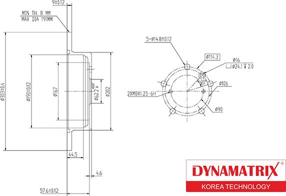 Dynamatrix DBD1486 - Brake Disc autospares.lv