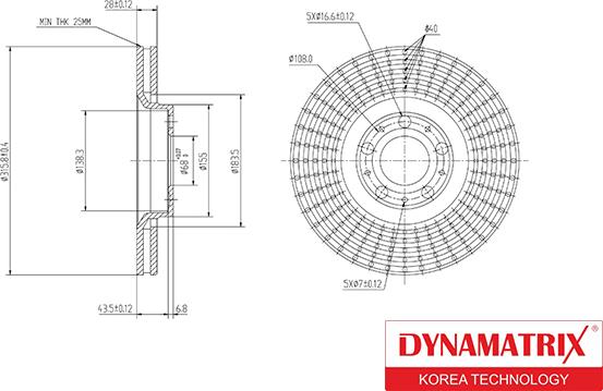 Dynamatrix DBD1426 - Brake Disc autospares.lv