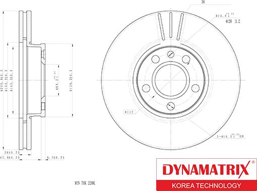 Dynamatrix DBD1559 - Brake Disc autospares.lv