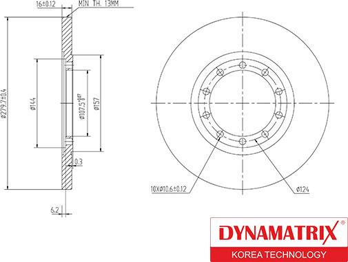 Dynamatrix DBD1537 - Brake Disc autospares.lv