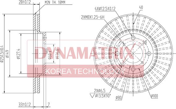 Dynamatrix DBD1520 - Brake Disc autospares.lv