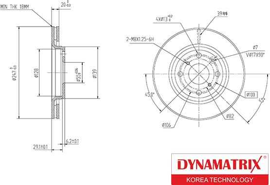 Dynamatrix DBD1527 - Brake Disc autospares.lv