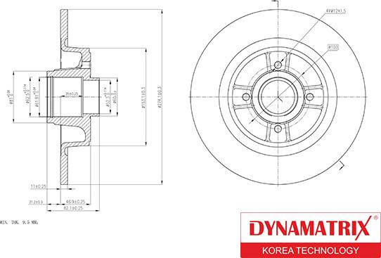 Dynamatrix DBD1656 - Brake Disc autospares.lv