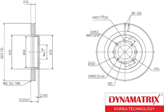 Dynamatrix DBD1610 - Brake Disc autospares.lv