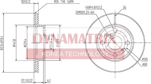 Dynamatrix DBD1084 - Brake Disc autospares.lv