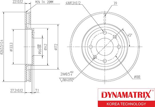 Dynamatrix DBD1140 - Brake Disc autospares.lv