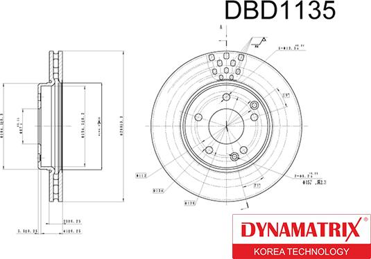 Dynamatrix DBD1135 - Brake Disc autospares.lv