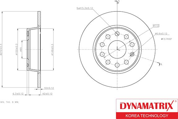 Dynamatrix DBD1895 - Brake Disc autospares.lv