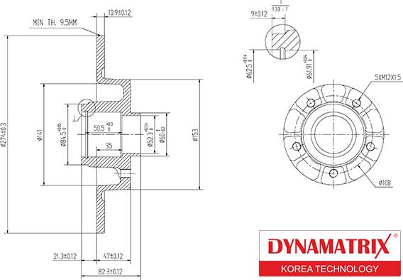 Dynamatrix DBD1364 - Brake Disc autospares.lv