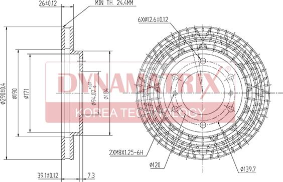 Dynamatrix DBD1384 - Brake Disc autospares.lv