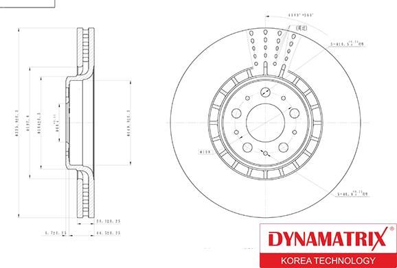 Dynamatrix DBD1371 - Brake Disc autospares.lv