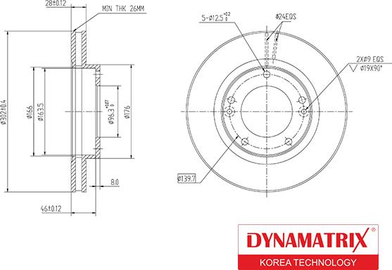 Dynamatrix DBD1290 - Brake Disc autospares.lv