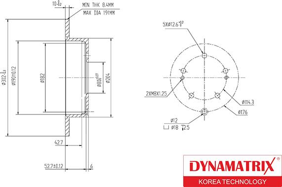 Dynamatrix DBD1737 - Brake Disc autospares.lv