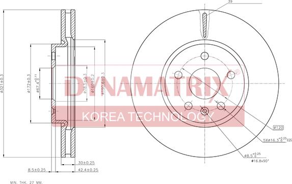 Dynamatrix DBD1722C - Brake Disc autospares.lv