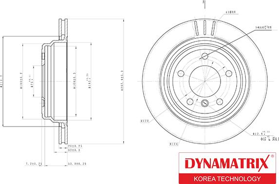 Dynamatrix DBD836 - Brake Disc autospares.lv