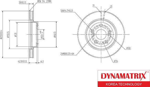 Dynamatrix DBD799 - Brake Disc autospares.lv