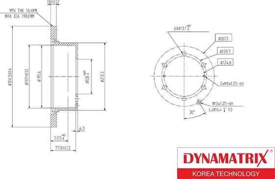 Dynamatrix DBD715 - Brake Disc autospares.lv