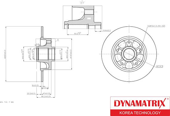 Dynamatrix DBDR1040 - Brake Disc autospares.lv