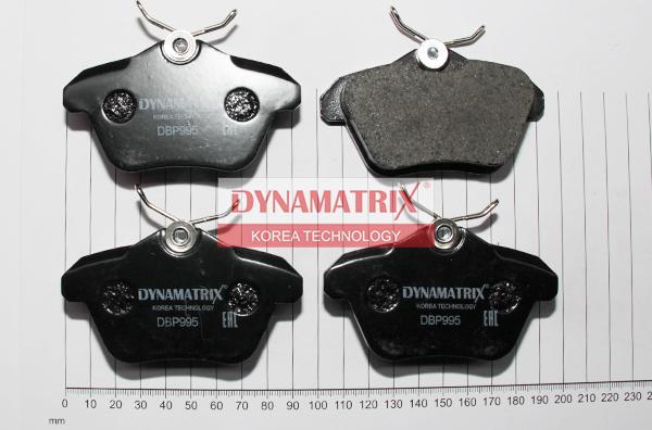 Dynamatrix DBP995 - Brake Pad Set, disc brake autospares.lv