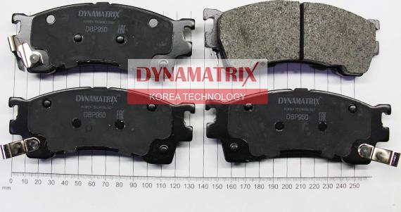 Dynamatrix DBP950 - Brake Pad Set, disc brake autospares.lv