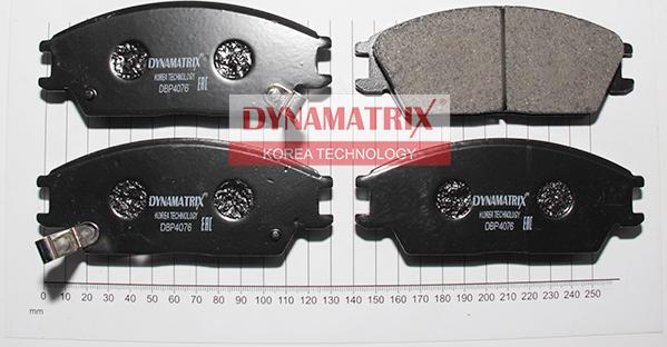 Dynamatrix DBP4076 - Brake Pad Set, disc brake autospares.lv