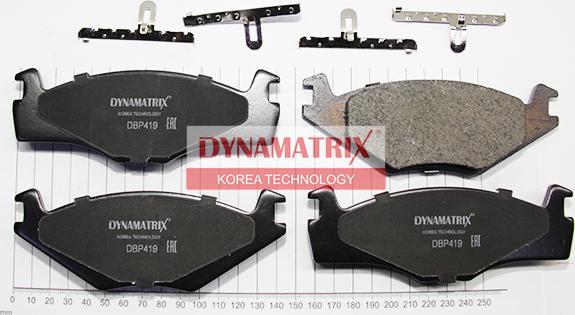 Dynamatrix DBP419 - Brake Pad Set, disc brake autospares.lv