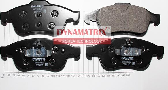 Dynamatrix DBP4180 - Brake Pad Set, disc brake autospares.lv