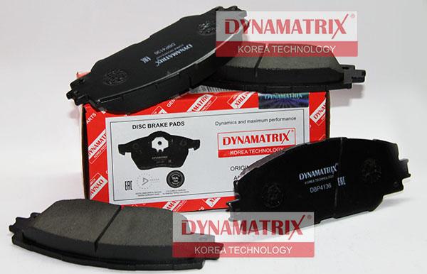 Dynamatrix DBP4136 - Brake Pad Set, disc brake autospares.lv