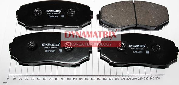 Dynamatrix DBP4365 - Brake Pad Set, disc brake autospares.lv