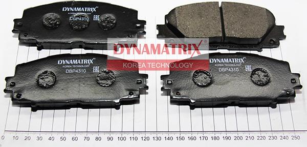 Dynamatrix DBP4310 - Brake Pad Set, disc brake autospares.lv