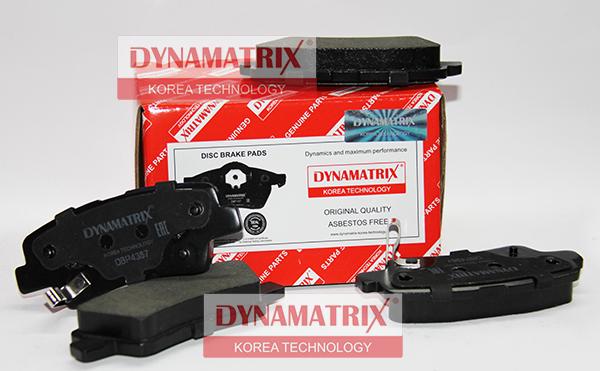 Dynamatrix DBP4387 - Brake Pad Set, disc brake autospares.lv