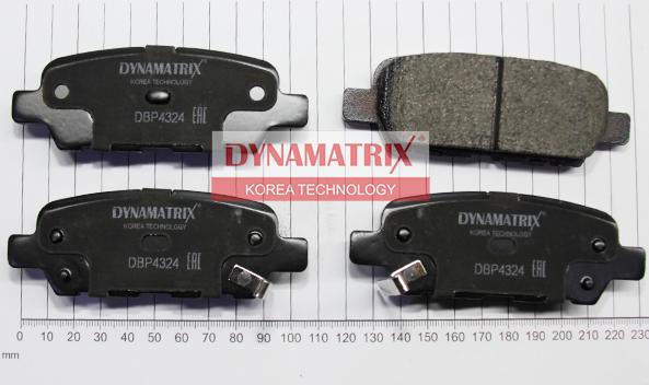 Dynamatrix DBP4324 - Brake Pad Set, disc brake autospares.lv