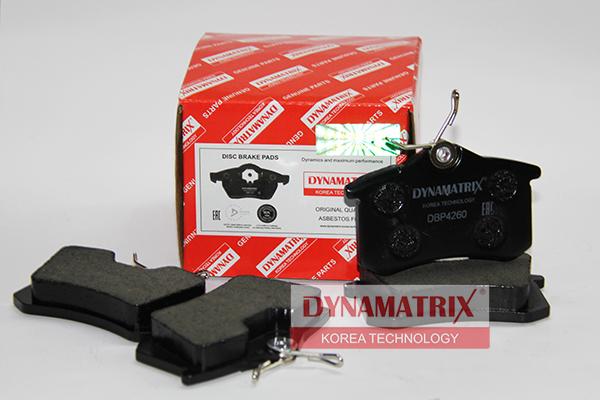 Dynamatrix DBP4260 - Brake Pad Set, disc brake autospares.lv