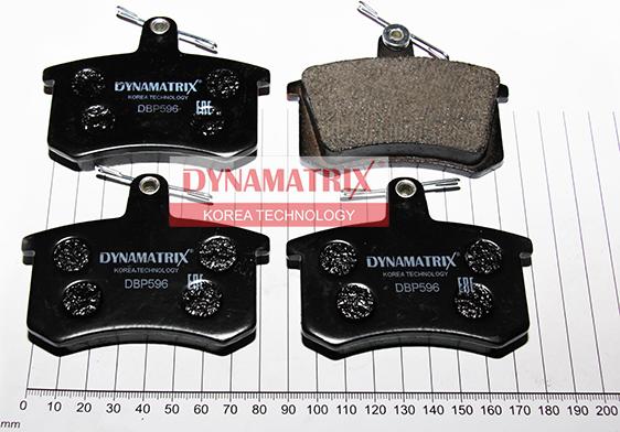 Dynamatrix DBP596 - Brake Pad Set, disc brake autospares.lv