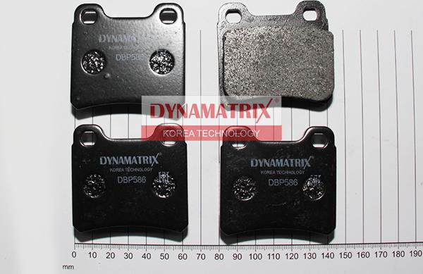 Dynamatrix DBP586 - Brake Pad Set, disc brake autospares.lv