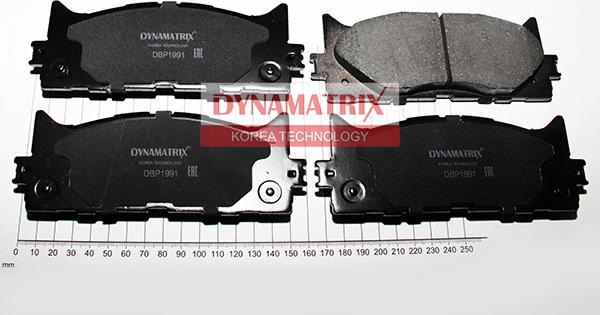 Dynamatrix DBP1991 - Brake Pad Set, disc brake autospares.lv