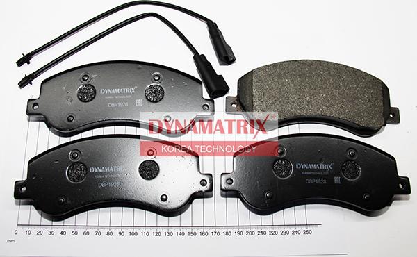 Dynamatrix DBP1928 - Brake Pad Set, disc brake autospares.lv