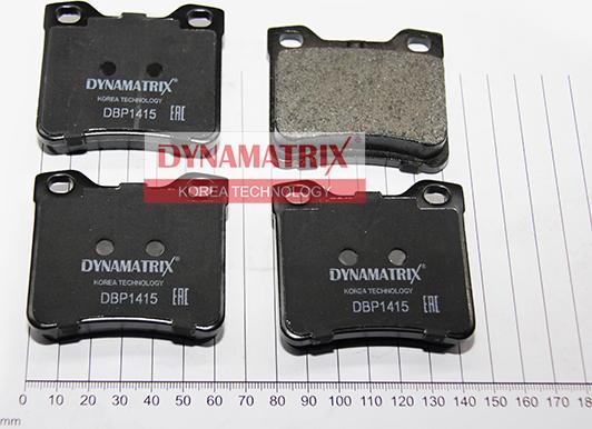 Dynamatrix DBP1415 - Brake Pad Set, disc brake autospares.lv