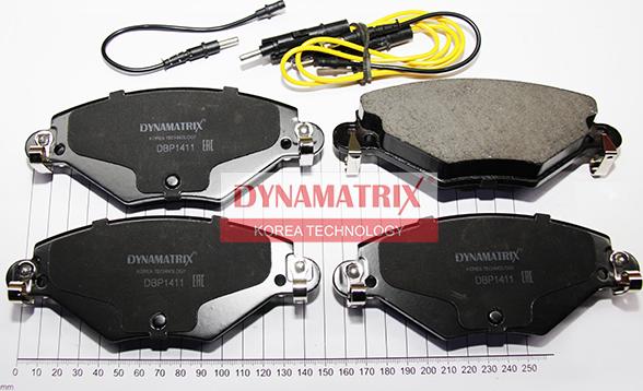 Dynamatrix DBP1411 - Brake Pad Set, disc brake autospares.lv