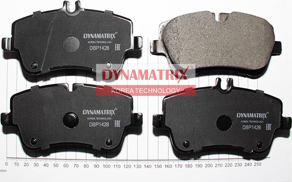 Dynamatrix DBP1428 - Brake Pad Set, disc brake autospares.lv