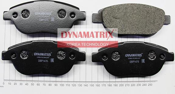 Dynamatrix DBP1476 - Brake Pad Set, disc brake autospares.lv