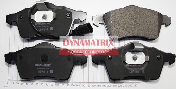 Dynamatrix DBP1518 - Brake Pad Set, disc brake autospares.lv