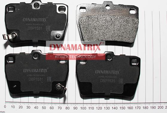 Dynamatrix DBP1531 - Brake Pad Set, disc brake autospares.lv