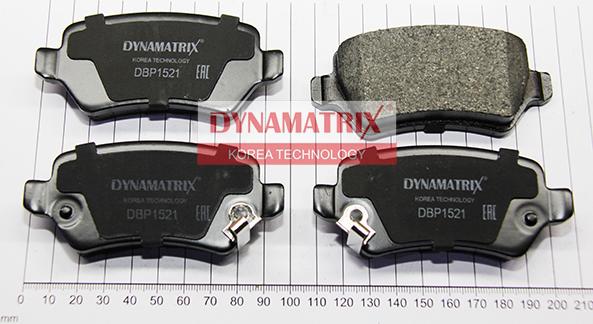 Dynamatrix DBP1521 - Brake Pad Set, disc brake autospares.lv